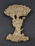 Peace Tree Gold Metal Pin