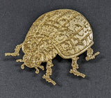 Ladybug Gold Metal Pin