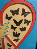 Custom Framed Copper Dead Butterfly Set