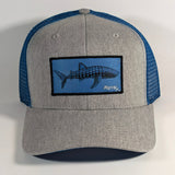 Whale Shark Gray Trucker Hat Signed by EMEK + Bonus Sticker