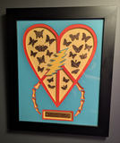 Custom Framed Copper Dead Butterfly Set