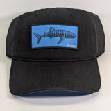 Whale Shark Black Cotton Twill Hat Signed by EMEK + Bonus Sticker