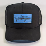 Whale Shark Black Trucker Hat Signed by EMEK + Bonus Sticker