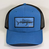 Whale Shark Blue Trucker Hat Signed by EMEK + Bonus Sticker