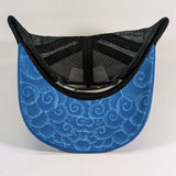 Whale Shark Blue Trucker Hat Signed by EMEK + Bonus Sticker