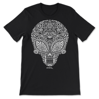 Alien Skull White - Premium Unisex T-Shirt - Black