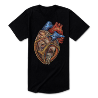 Astronaut Heart - Tall T-Shirt - Black