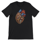 Astronaut Heart - Premium Unisex T-Shirt - Black