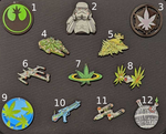 Individual Stoned Wars Pins - Choose your pins!