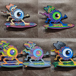 Surfing Eyeball Enamel Pins - Matching #'s
