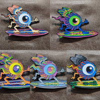 Surfing Eyeball Enamel Pins - Matching #'s