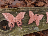 Set of 7 Copper XL Dead Butterfly Pins