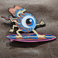 Surfing Eyeball Enamel Pins - Matching #'s